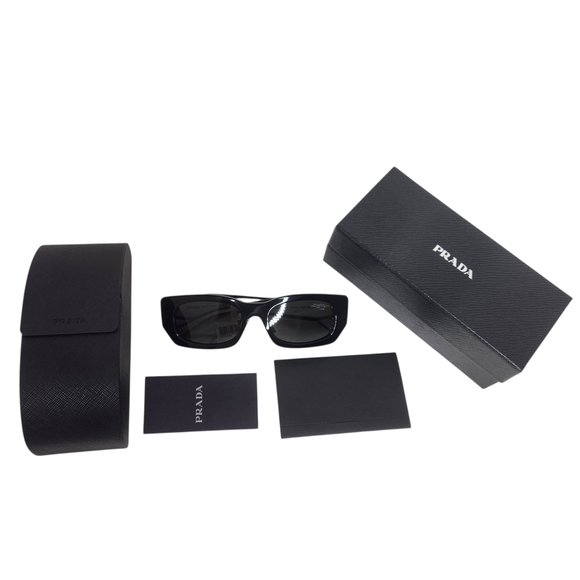 PRADA Black White Sunglasses 53mm - Picture 6 of 8